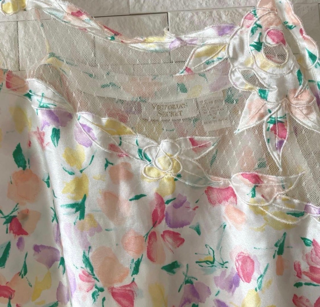 vintage Victoria's Secret flower lingerie set | cabaret