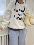 【新作5%OFF・3日間】裏起毛・Nothing Sweater_3colors