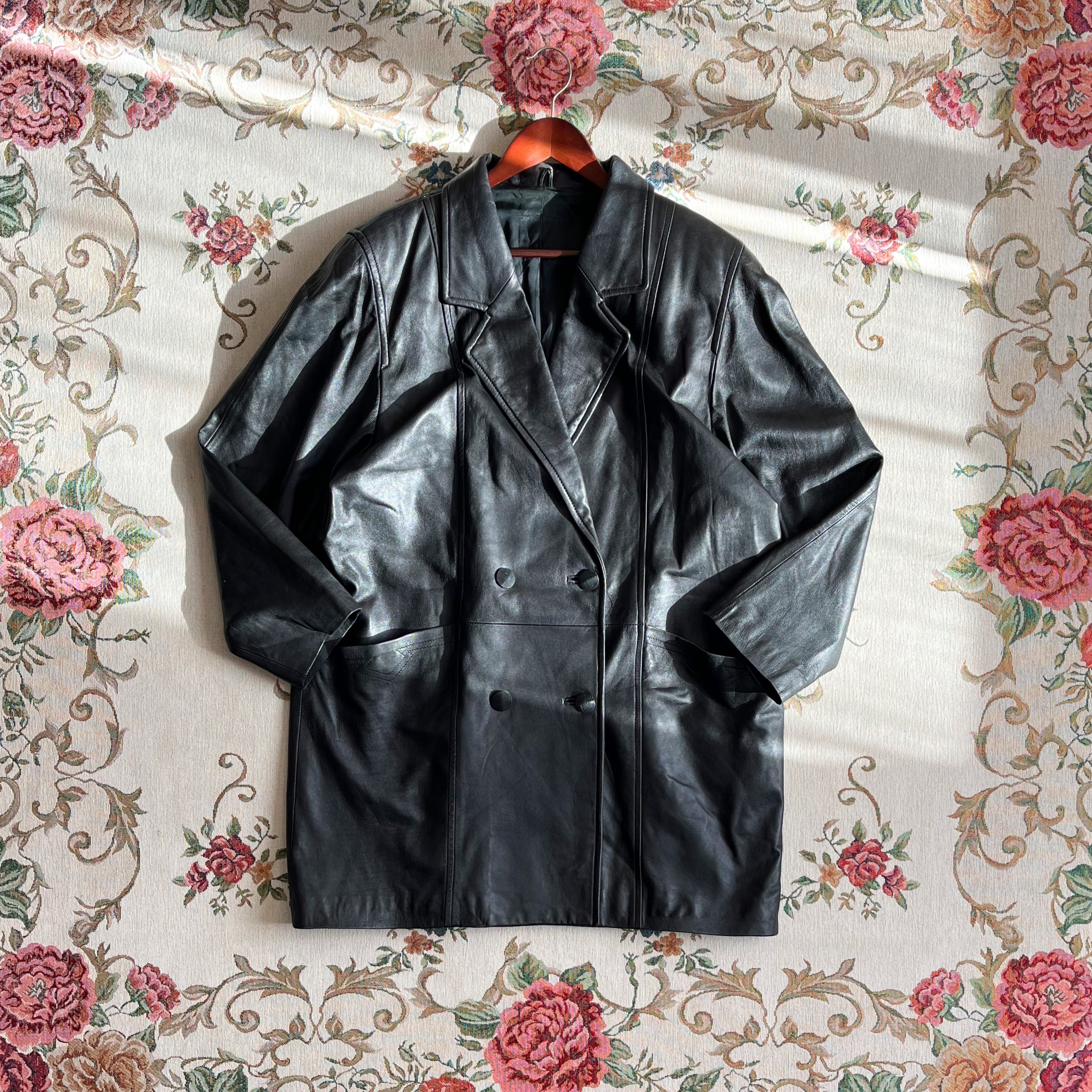 KOREA vintage lamb leather jacket