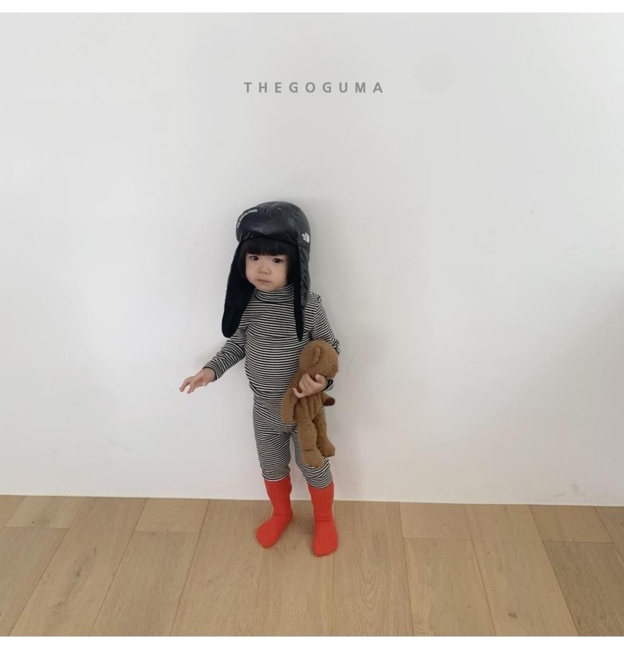 ザゴグマ / THE GOGUMA / ぽかぽかボーダーレギンス / 韓国子供服 / ジュニア / 26winter〖取寄〗*JS~JL*