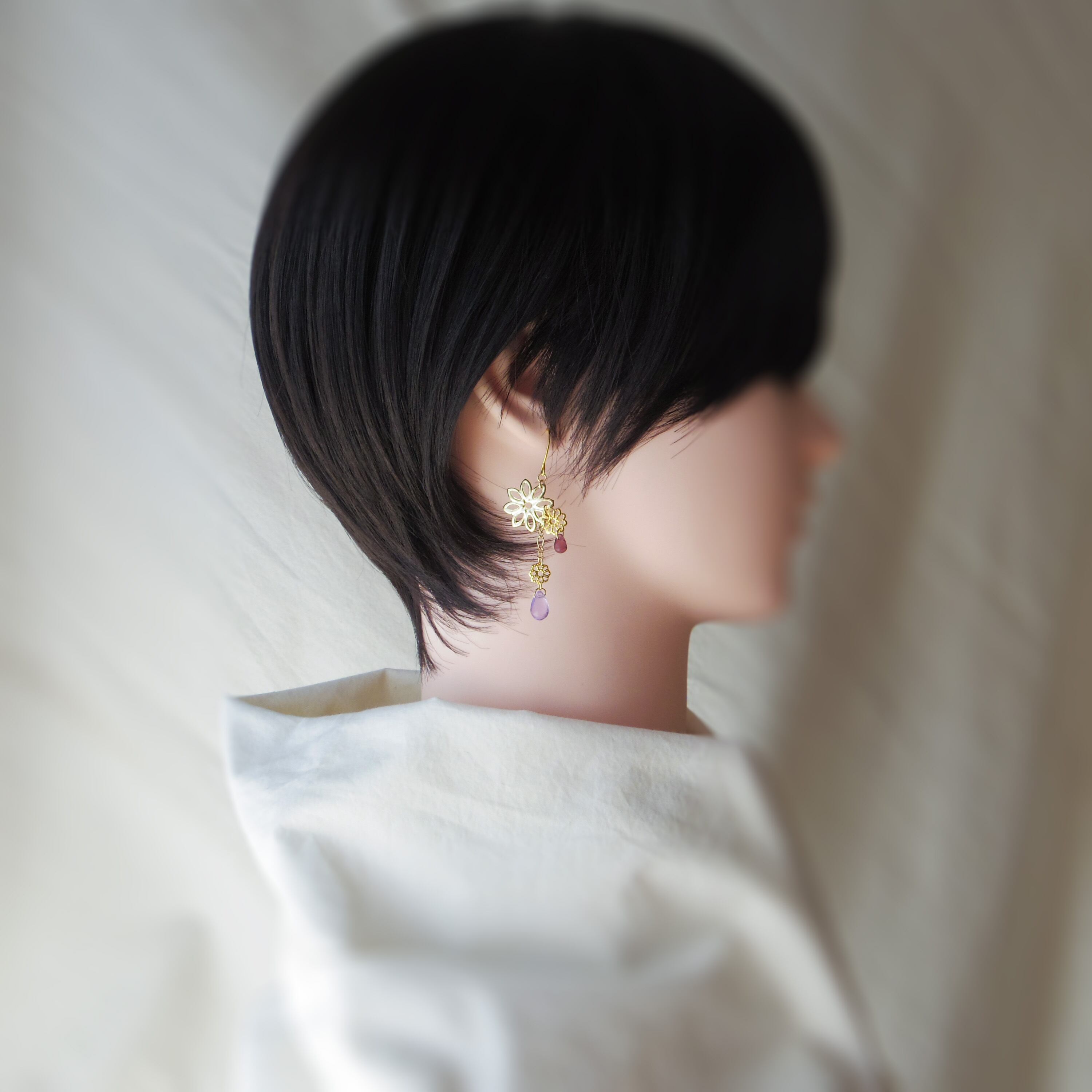 ピアス「凛々と咲」
