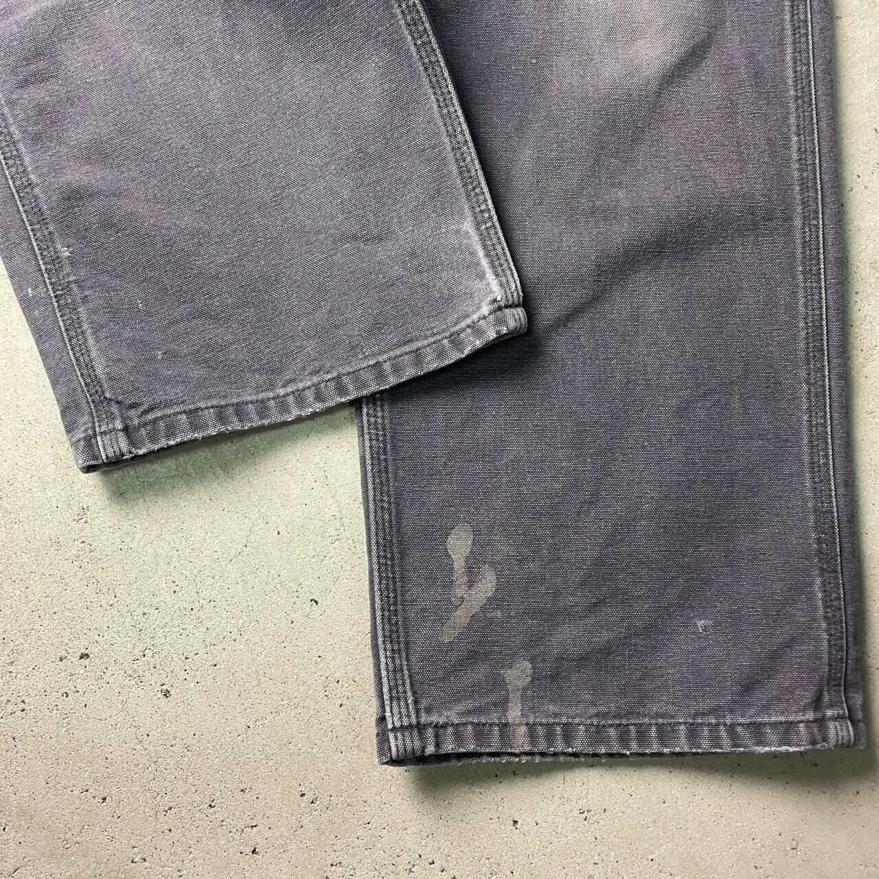 90~00s Carhartt ペインターパンツ ダック地 黒 茄子紺 グレー 90's〜 carhartt painter pants carharttのダックペインターパンツです