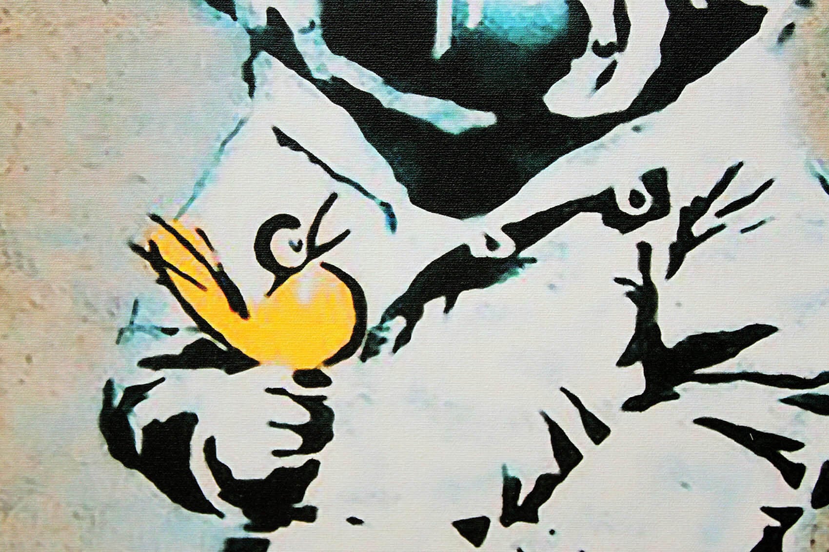 バンクシー「スペースガール アンド バード/Space Girl and Bird」展示