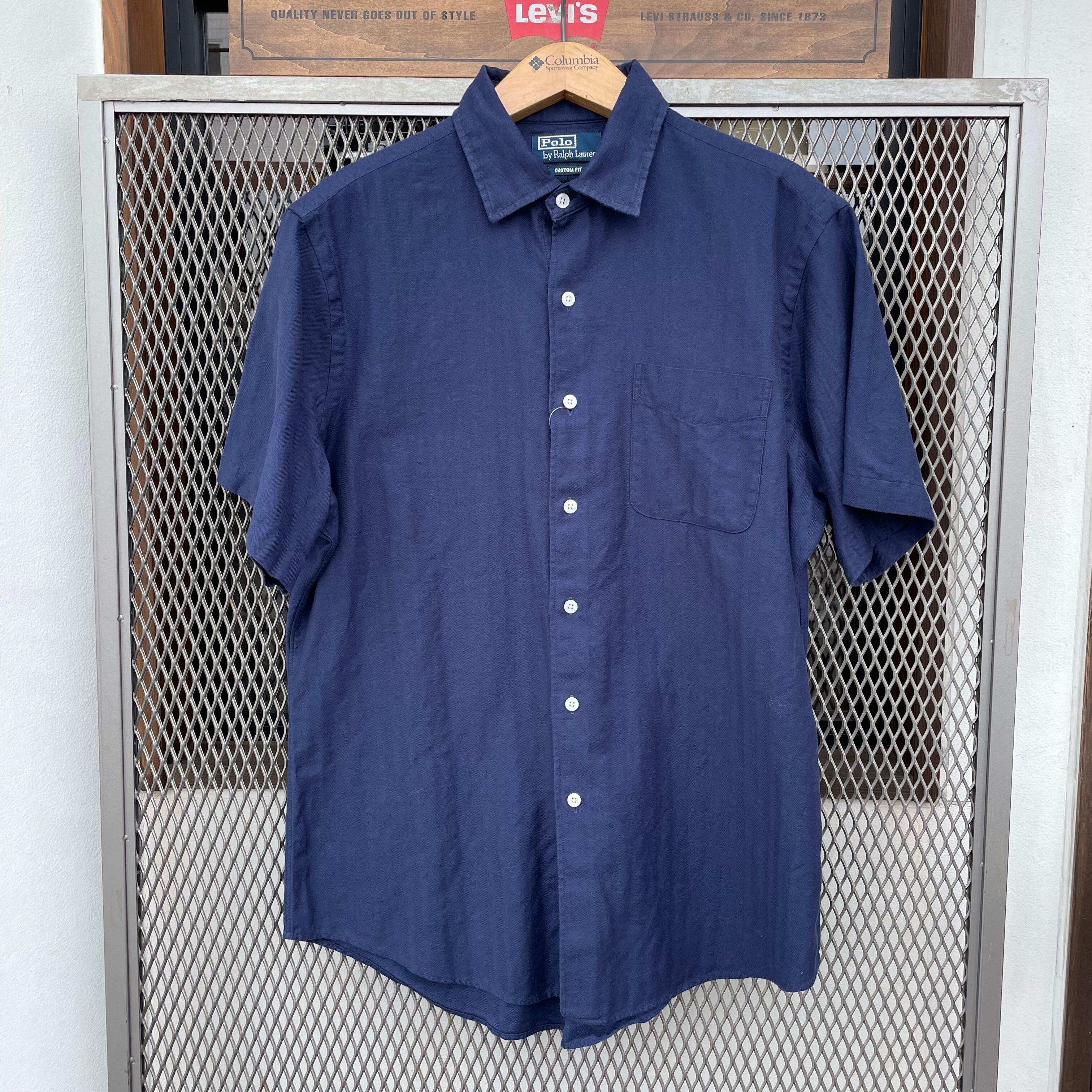 【USED】 POLO RALPH LAUREN HERRINGBONE S/S SHIRT