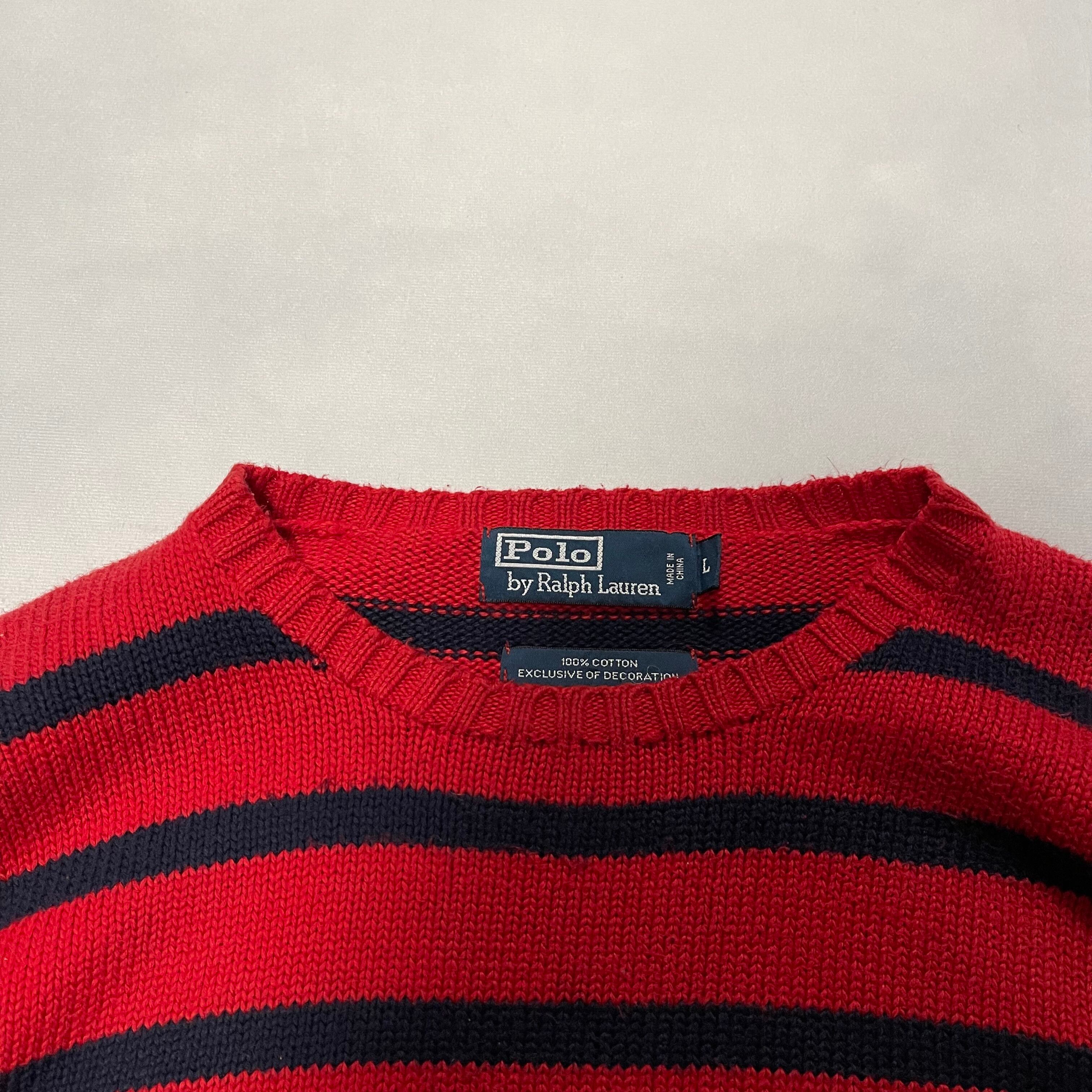 90's Polo by Ralph Lauren コットンニットセーター | 古着屋DIGDIG
