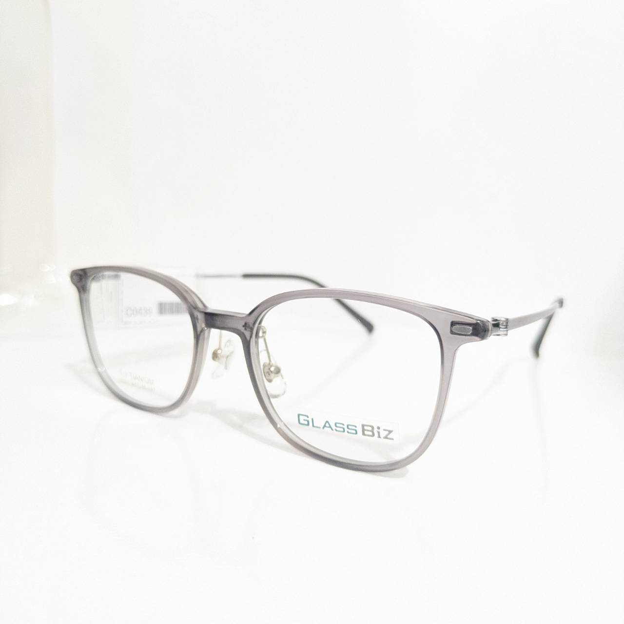 【GLASS Biz】ウエリントンセルフレーム グレー