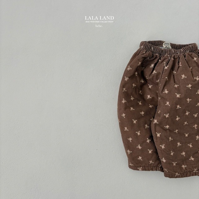 《予約》lala land ¨ bebe) golden cotton pants