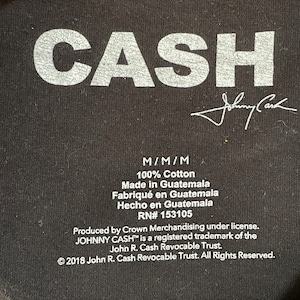 【JOHNNY CASH】ジョニー・キャッシュ フォトプリント 音楽 ミュージシャン オフィシャル Tシャツ M US古着