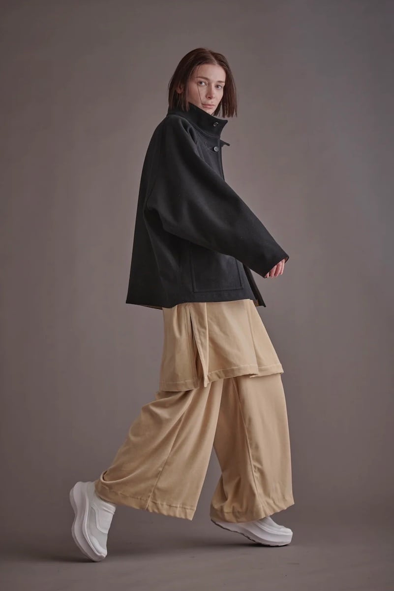 HAVERSACK WOMENS ハバーサックウィメンズ】VELOUR HIGH WAIST WIDE 