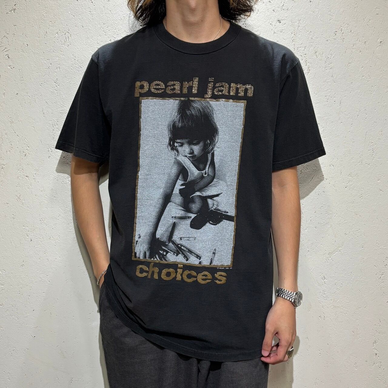 pearl jam】90s Print T-Shirt L 