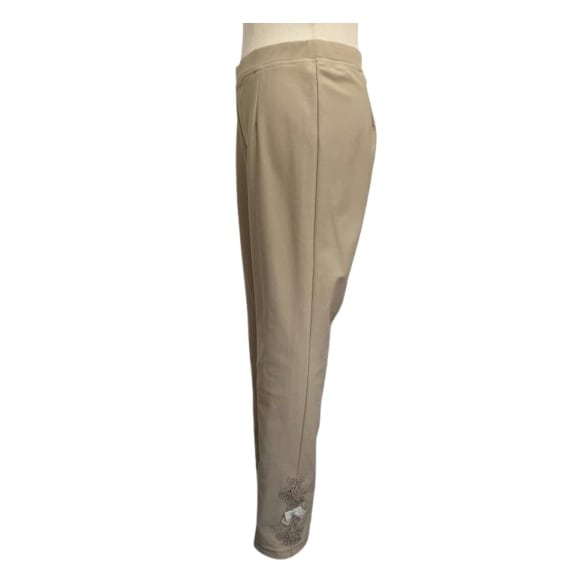 ✨新品 スーパービューティー 裏起毛 ハイテンションパンツ ビジュー