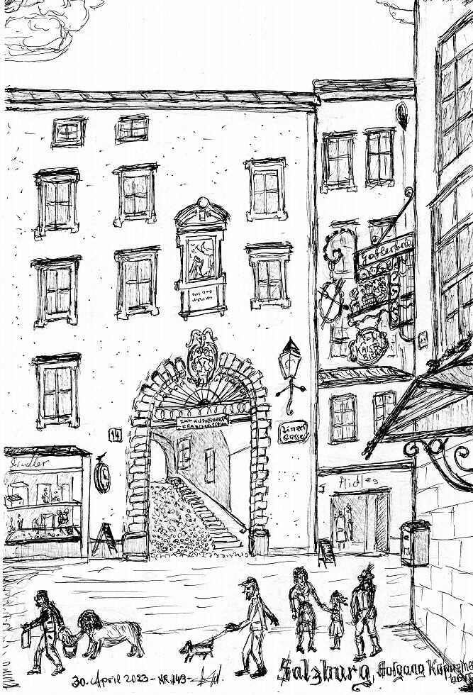 カプツィーナーベルクへの入り口 (ザルツブルク) | Sbg.Linzerg.AufgangKapuziner