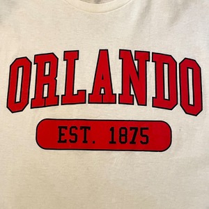 【DELTA PRO WEIGHT】ORLANDO 都市 Tシャツ オーランド ロゴ XL ビッグサイズ 白t US古着 アメリカ古着