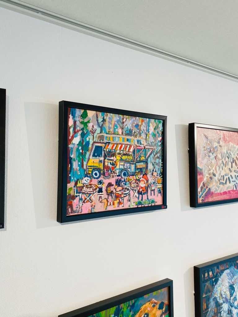 OIL COLOUR | キッチンカー | 油彩画