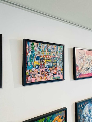 OIL COLOUR | キッチンカー | 油彩画