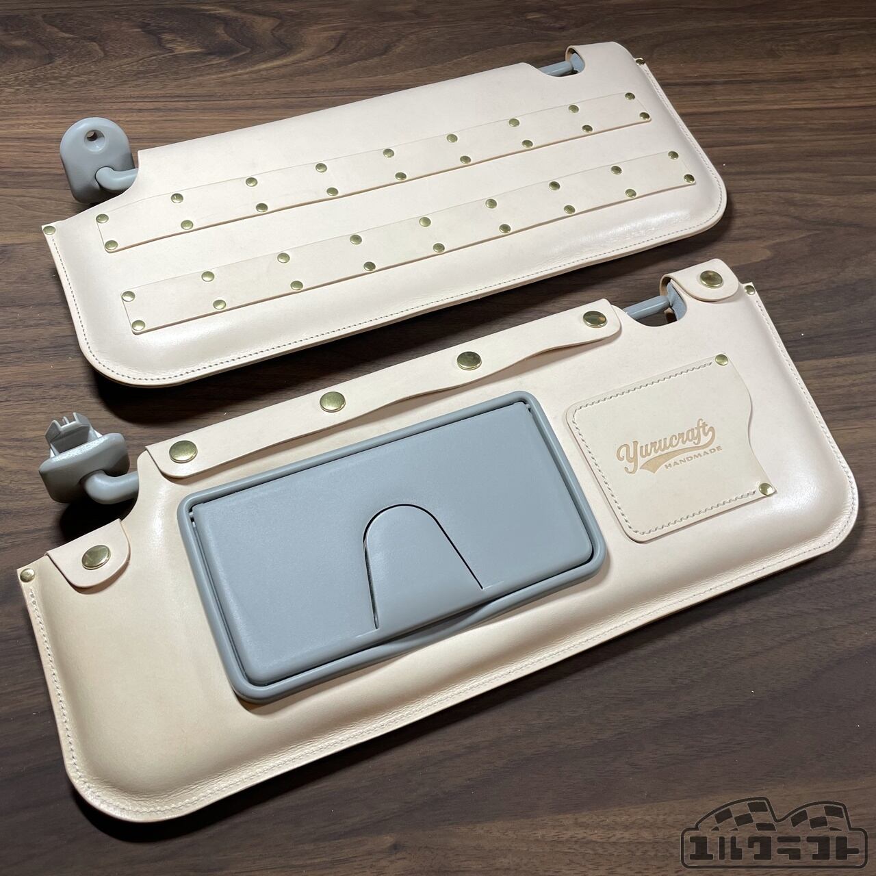 DA17VDA17Wエブリイワゴン（6型ハイルーフ・オーバーヘッドシェルフ）モールサンバイザーカバー（ナチュラル）