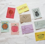 つばめの家オリジナル　縫い刺しの図案の紙　12種類24枚セット