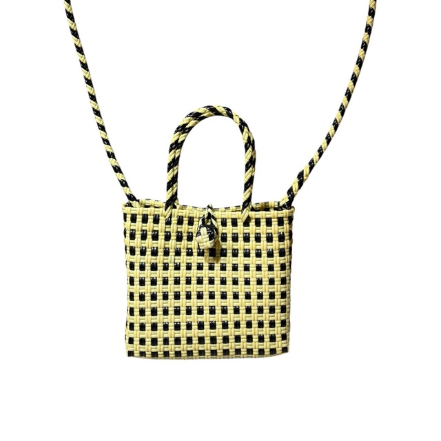 2WAY SHOULDER BAG - DOT / YELLOW × BLACK