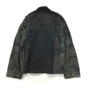 【Lsize】 REMAKE BLACK MILITARY SHIRTS ブラックミリタリーシャツ【Shirts54】