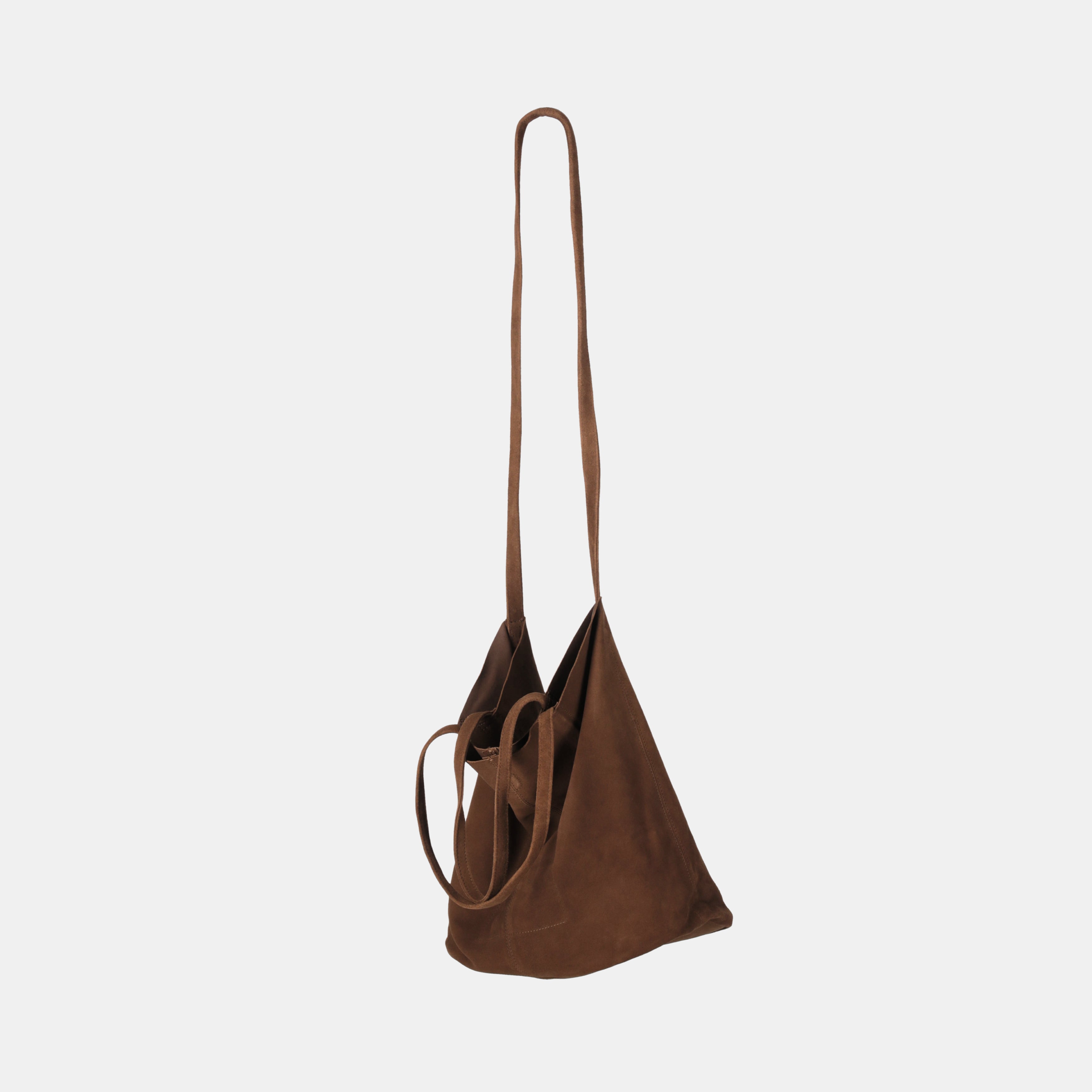 3WAY MEDIUM TOTE（M size）OIL SUEDE COFFEE BROWN | Morphee（モルフェ）