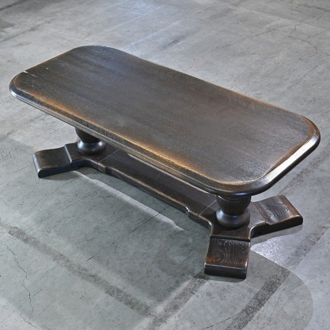 飛騨産業 35万「プロヴィンシャル」センターテーブル オーク無垢材 ナラ ロー サイド キツツキ レトロ HIDA PROVINCIAL