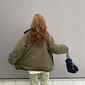 2way多機能ソフトリバーシブルボアouter／khaki