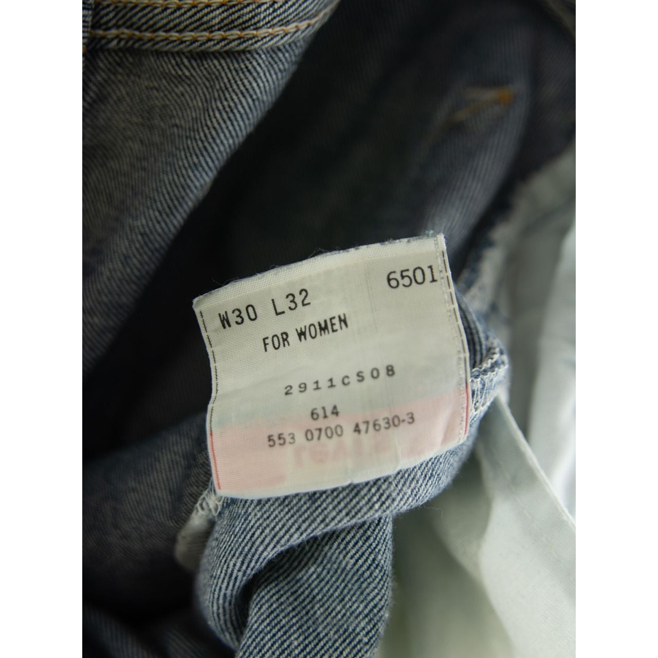 【LEVI'S 501 FOR WOMEN IRREGULAR】Made in U.S.A. straight denim pants W30 L32（リーバイス イレギュラー品 アメリカ製ストレートデニムパンツ ジーンズ）1d
