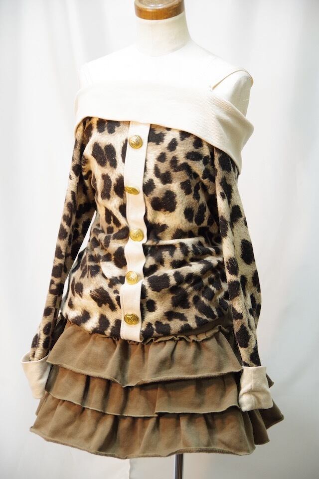 d.i.aヒョウ柄フリルチューブトップス 【公式通販】