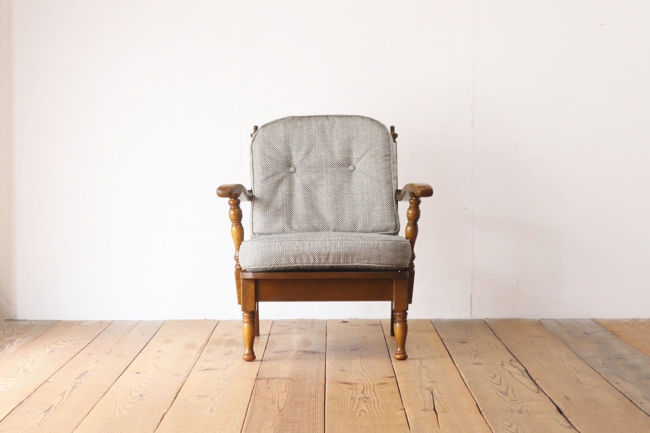 飛騨産業 キツツキ 穂高 オーク材 アーム 1Pソファ 1人掛け ラウンジ