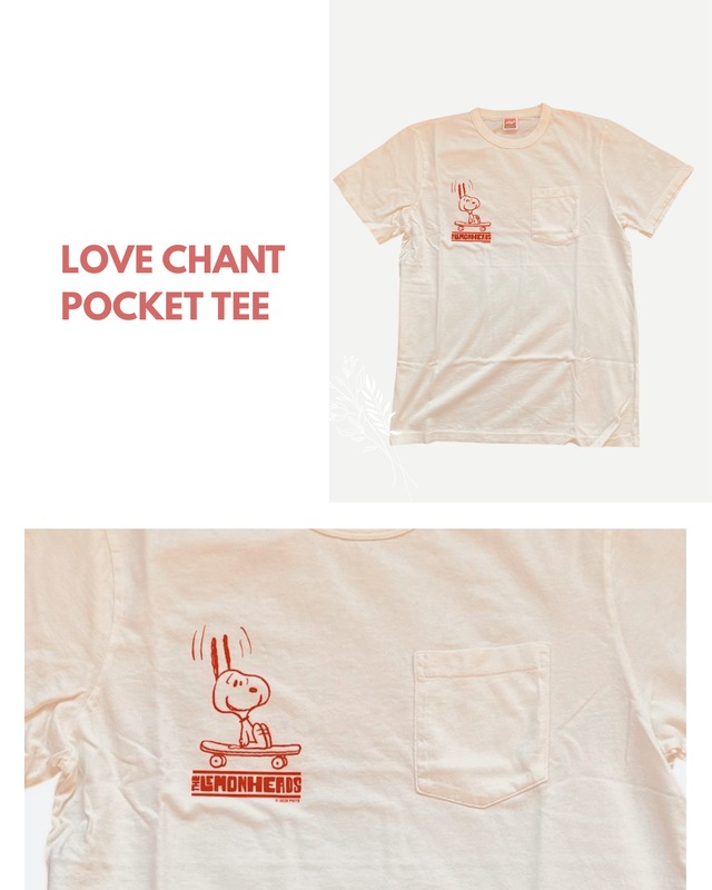 UK発　LOVE CHANT S/S Pocket T-Shirts Offwhite「TSPTR x PEANUTS x Lemon Heads」