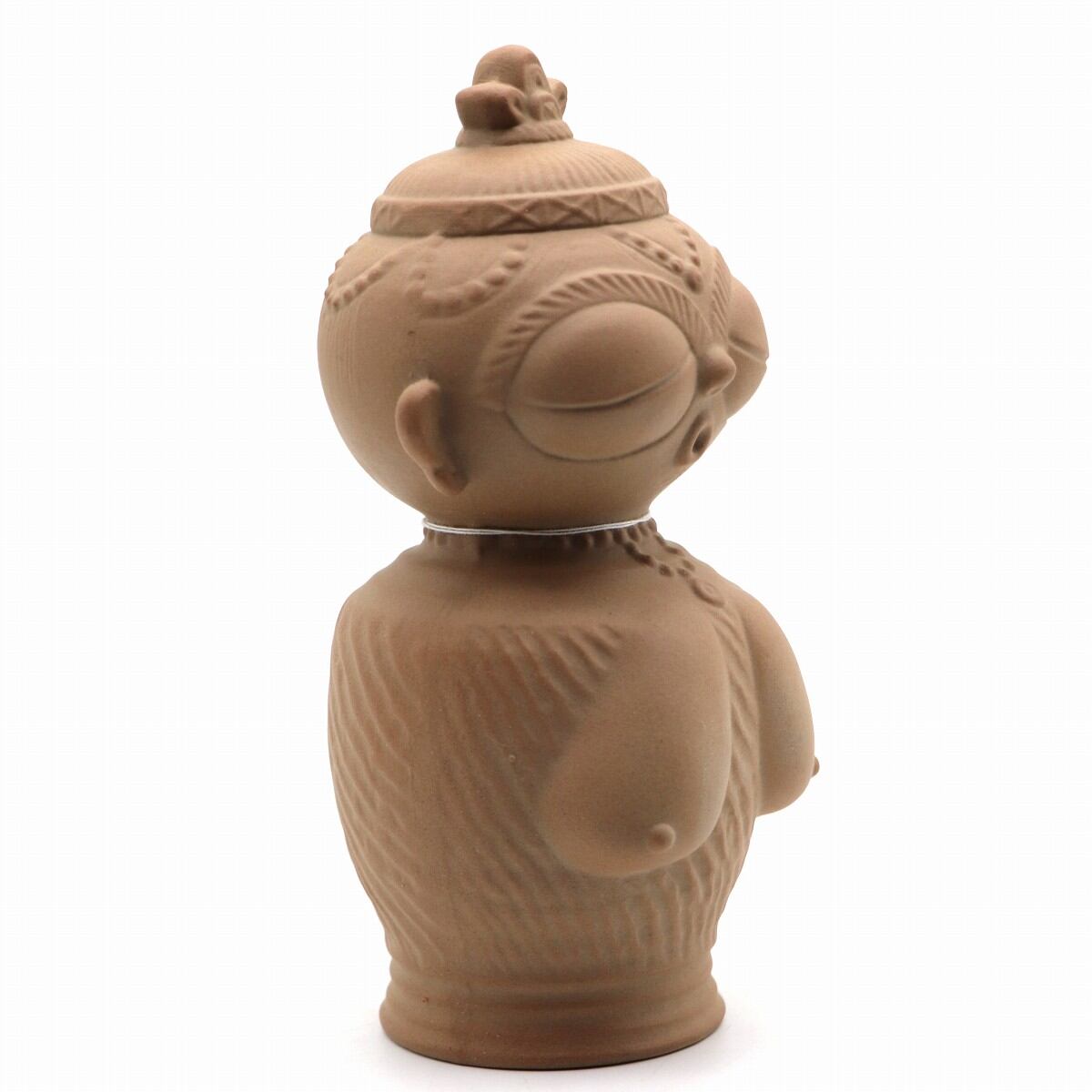 未使用】遮光器土偶 レプリカ 陶器製 オブジェ 置物 高さ220mm 重さ730g