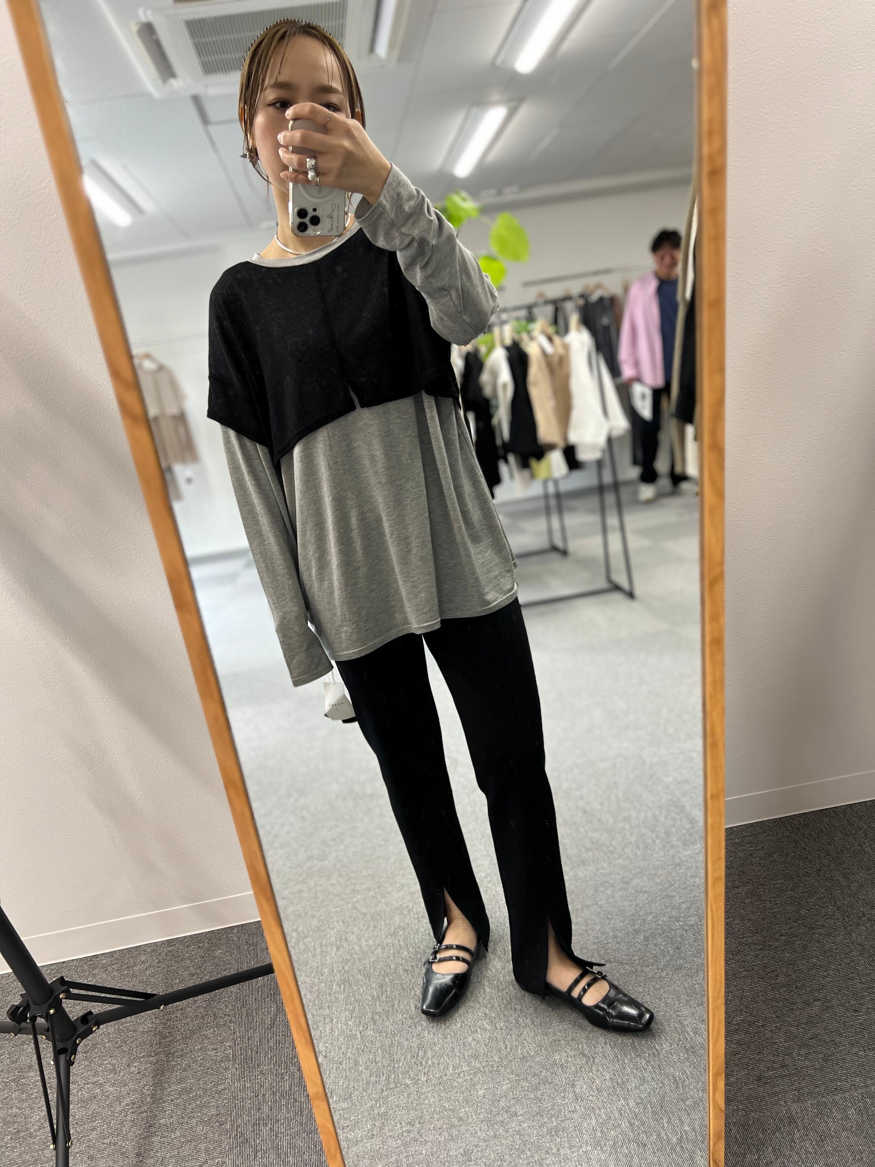 【AgAwd】レイヤードカットソー前後2way 2401-661432