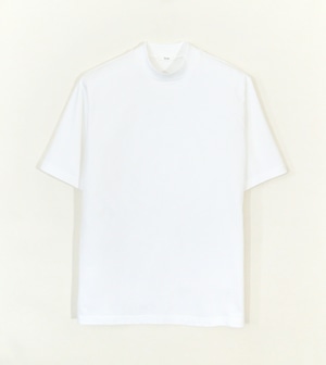 Mock Neck Classic T-shirt / 白(SHIRO)