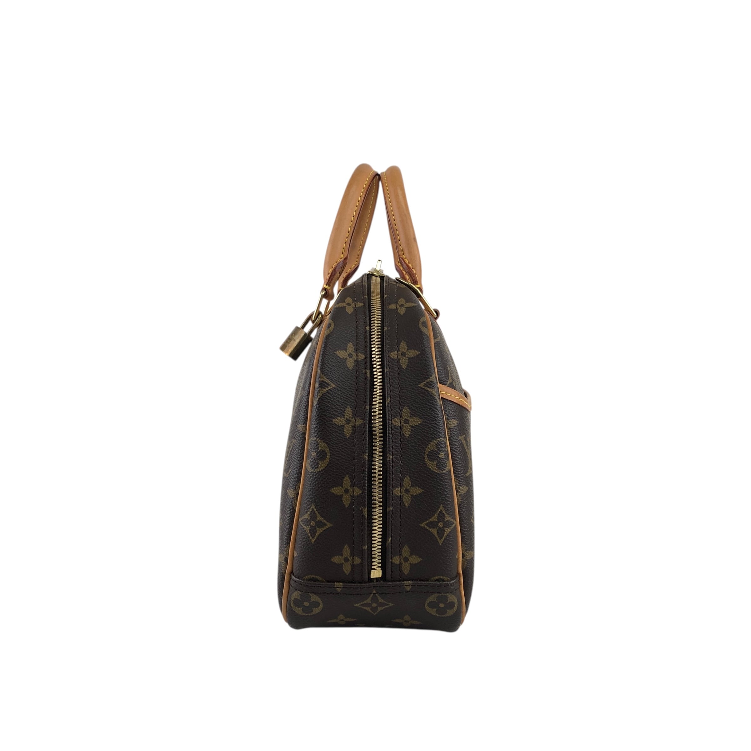 LOUIS VUITTON ルイヴィトン ハンドバッグ ブラウン PVC/レザー