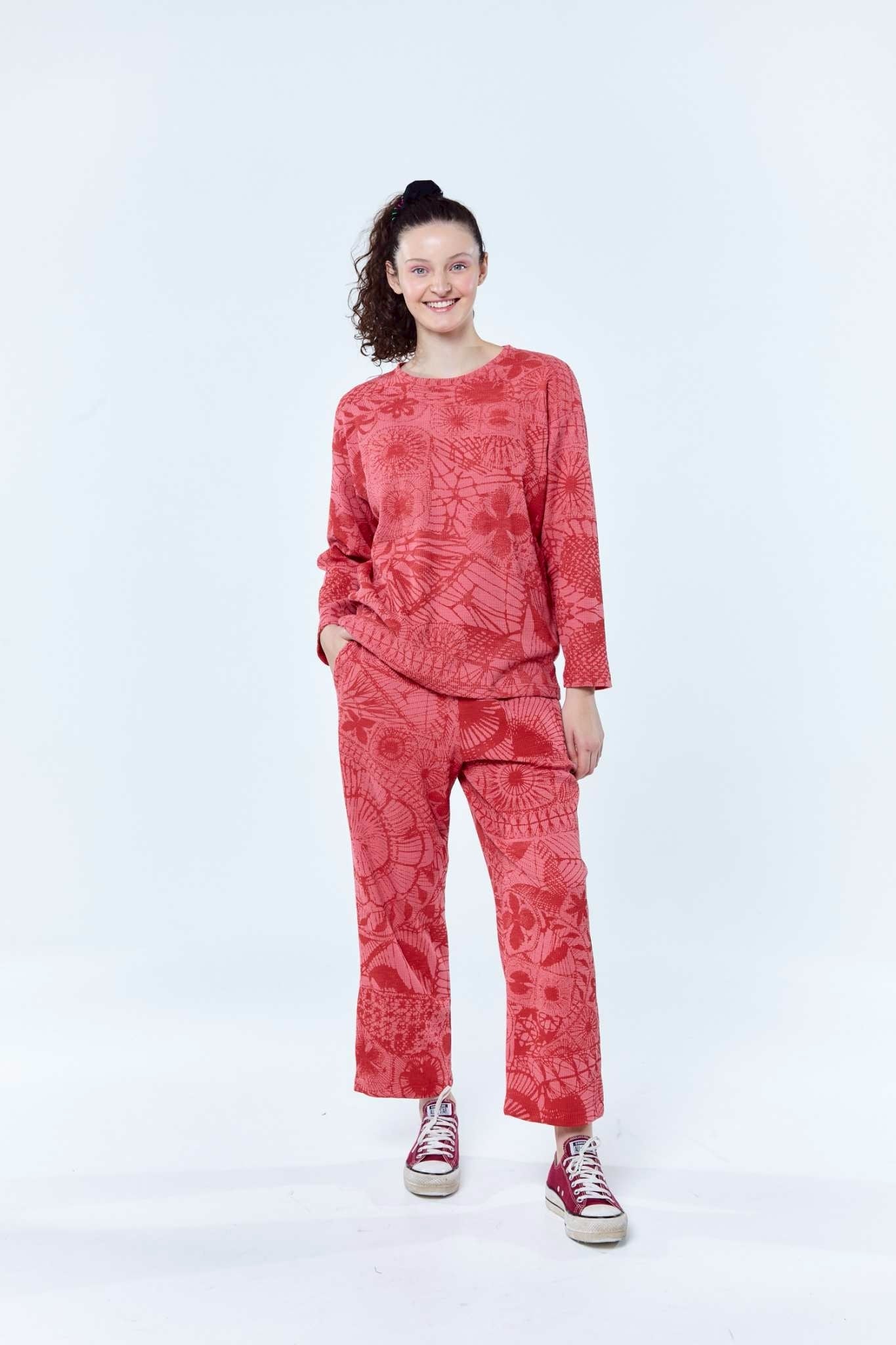 ホォアナデアルコ　アラジンパンツ　サイズ1 ニャンドゥティ柄 アラジンパンツ | juanadearco