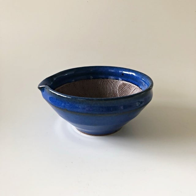山只華陶苑 すり鉢 JUJU mortier4寸_アズール | utsuwa花亭