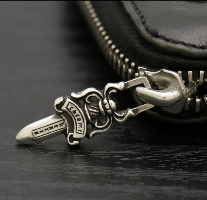 【美品】クロムハーツ BANK ROBBERラウンドジップレザーウォレット財布 CHROME HEARTS クロムハーツ BANK ROBBER バンクローバー