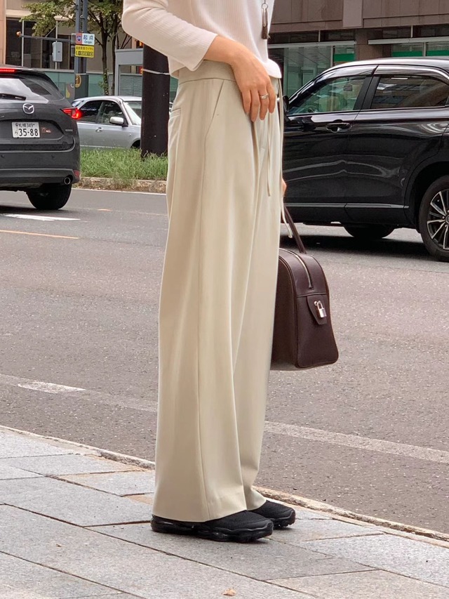 (OUNCE) ray string slacks / 3color