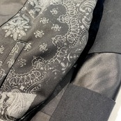 【rd12】再構築 オリジナルプリント×ミリタリーライダースジャケット original print ×military MIX RIDERS JACKET