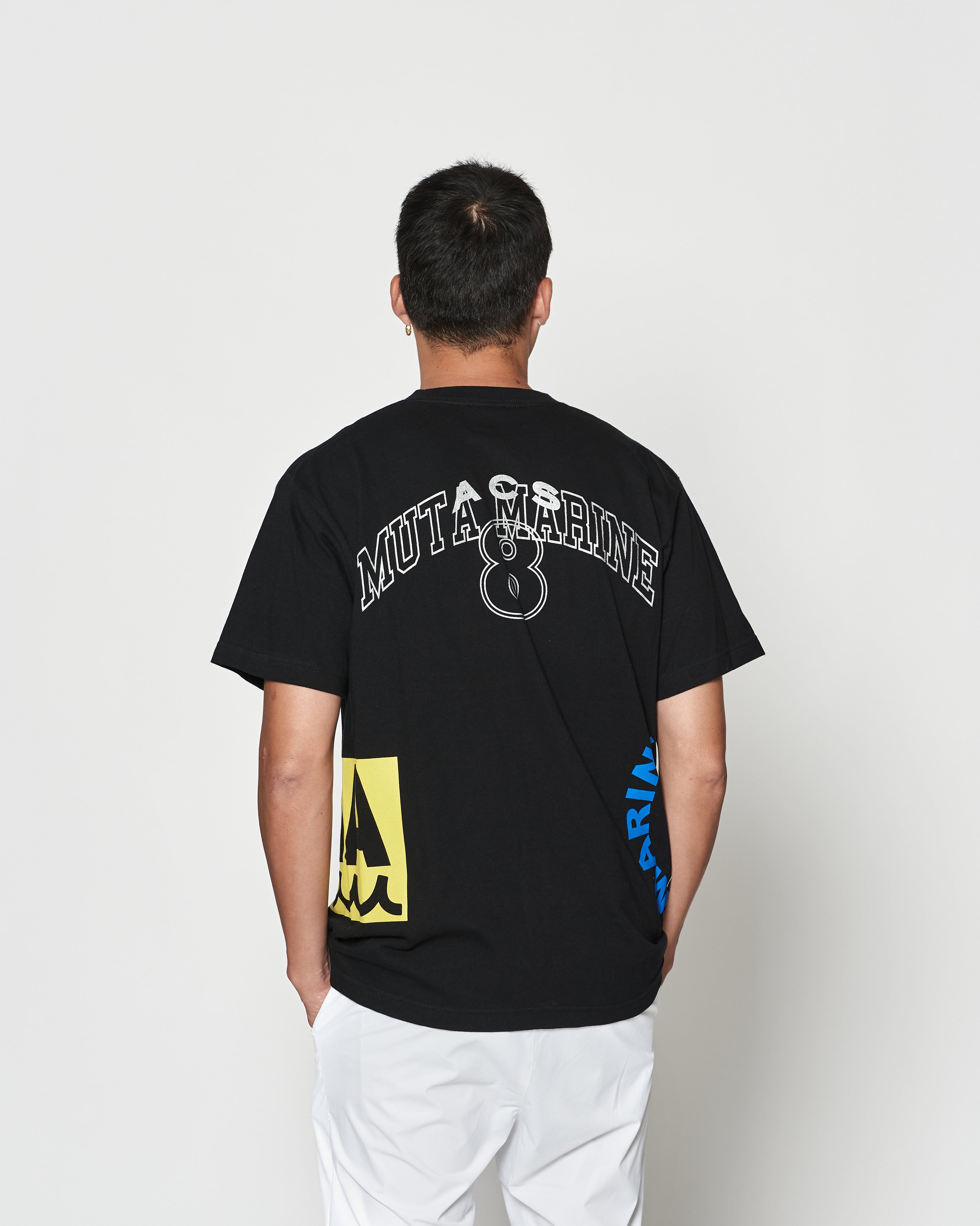 ACANTHUS x muta MARINE STENCIL TEE★ブラック ACANTHUS x muta MARINE STENCIL TEE☆ブラック 【公式通販】