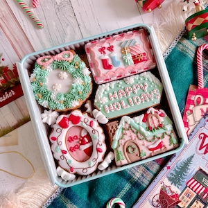 SANTA VILLAGE アイシングクッキー缶