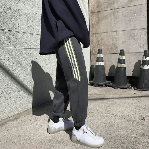 全3色 スウェット カジュアル サイドライン メンズ 韓国風