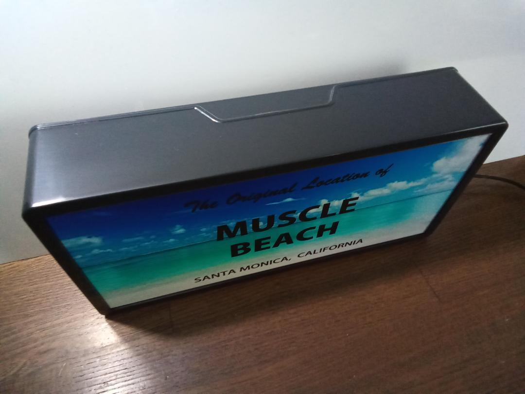 文字変更無料】海 砂浜 ビーチ フォトライト マッスルビーチ