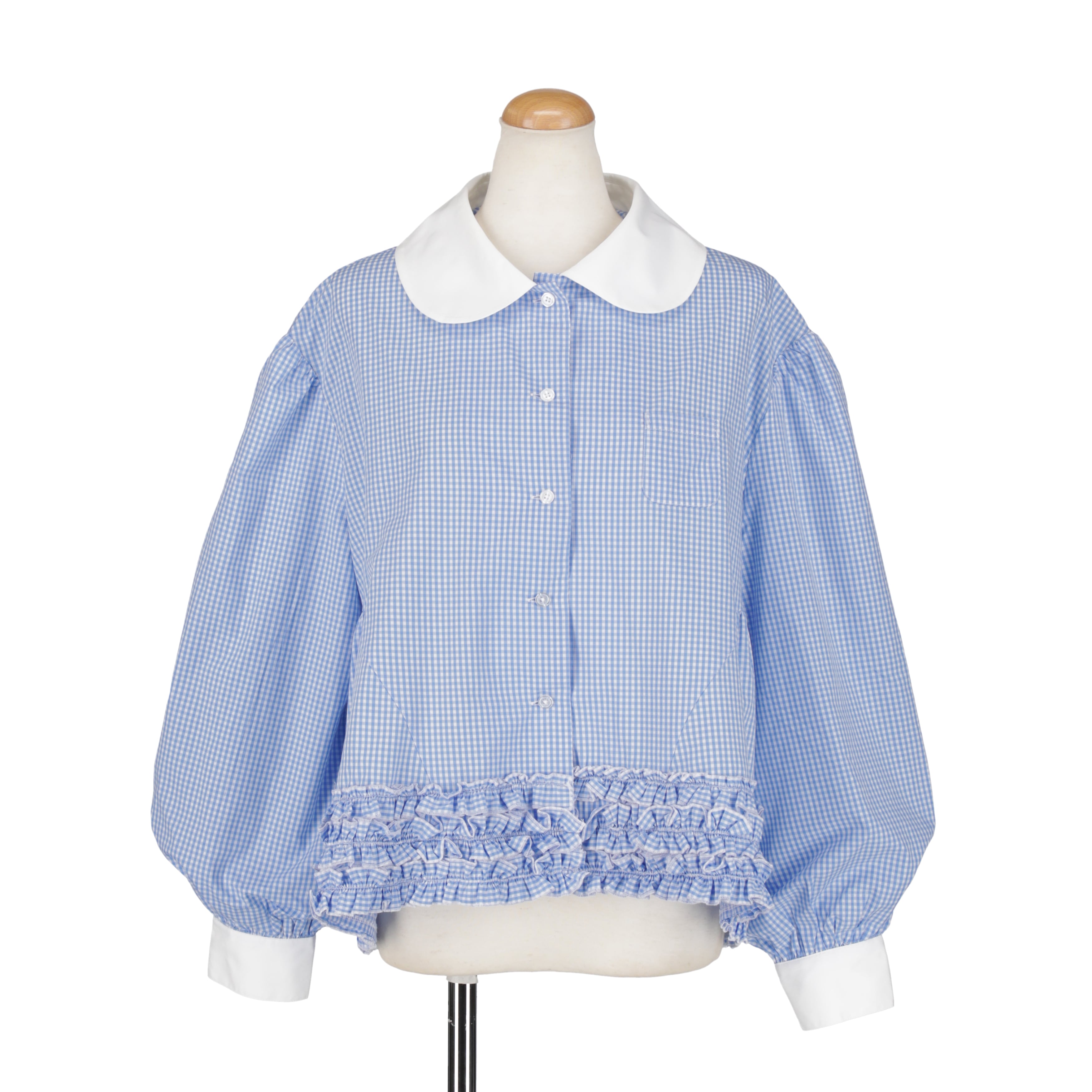 フリルブラウス BLUE | HEIHEI