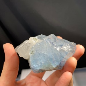 希少カラー スカイブルーフローライトクラスター