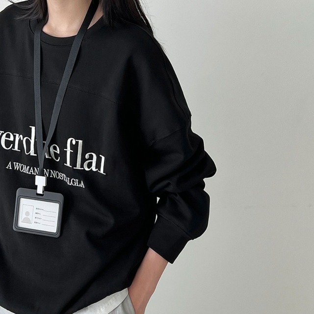 logo print sweatshirt J00047