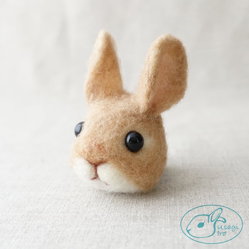 うさぎ　羊毛フェルト　個性的　つけまちゃん うさぎ羊毛フェルト個性的つけまちゃん