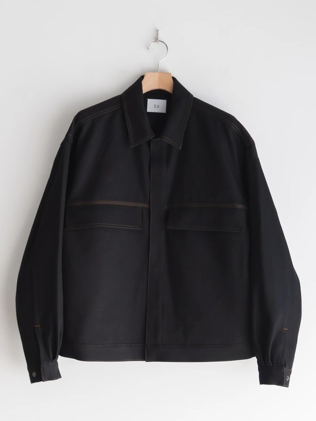 SU　4-stitch Denim Jacket　BLACK　SU-05-JK04