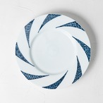 ［中里 博彦］捻り地紋リム皿