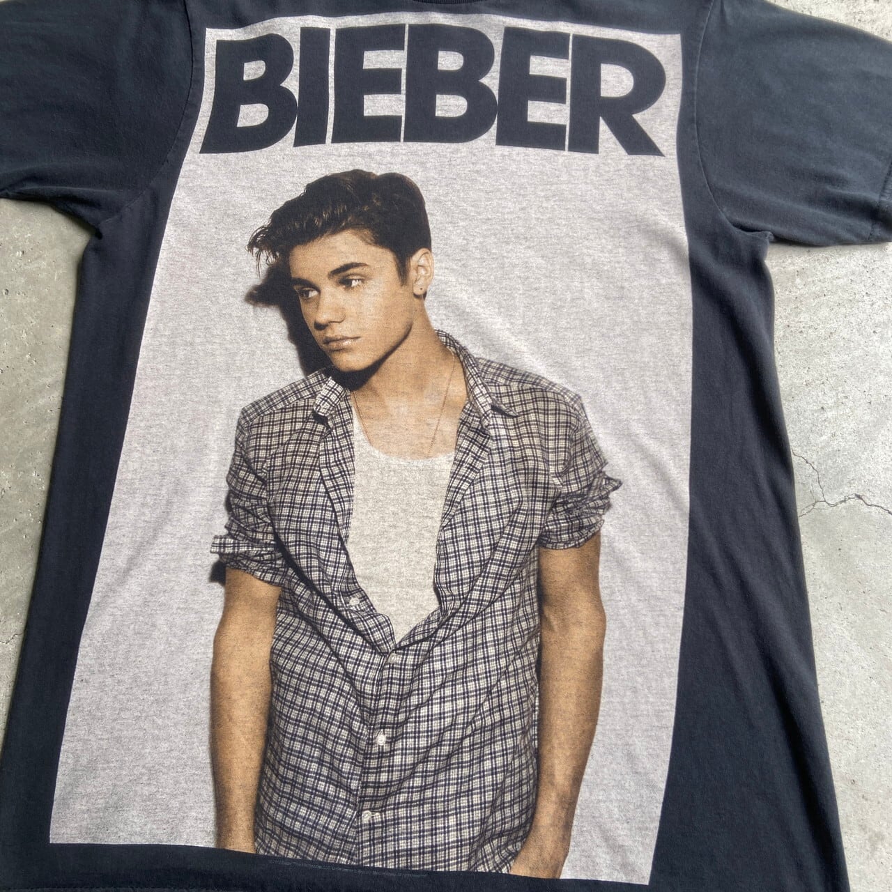 ジャスティン・ビーバー　Justin Bieber　長袖Tシャツ　ブラック　XL
